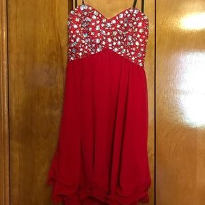 Short Red Formal Dress